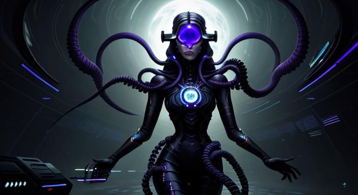 Ethereal Heroine Lost in Infinity's Dark Horizons