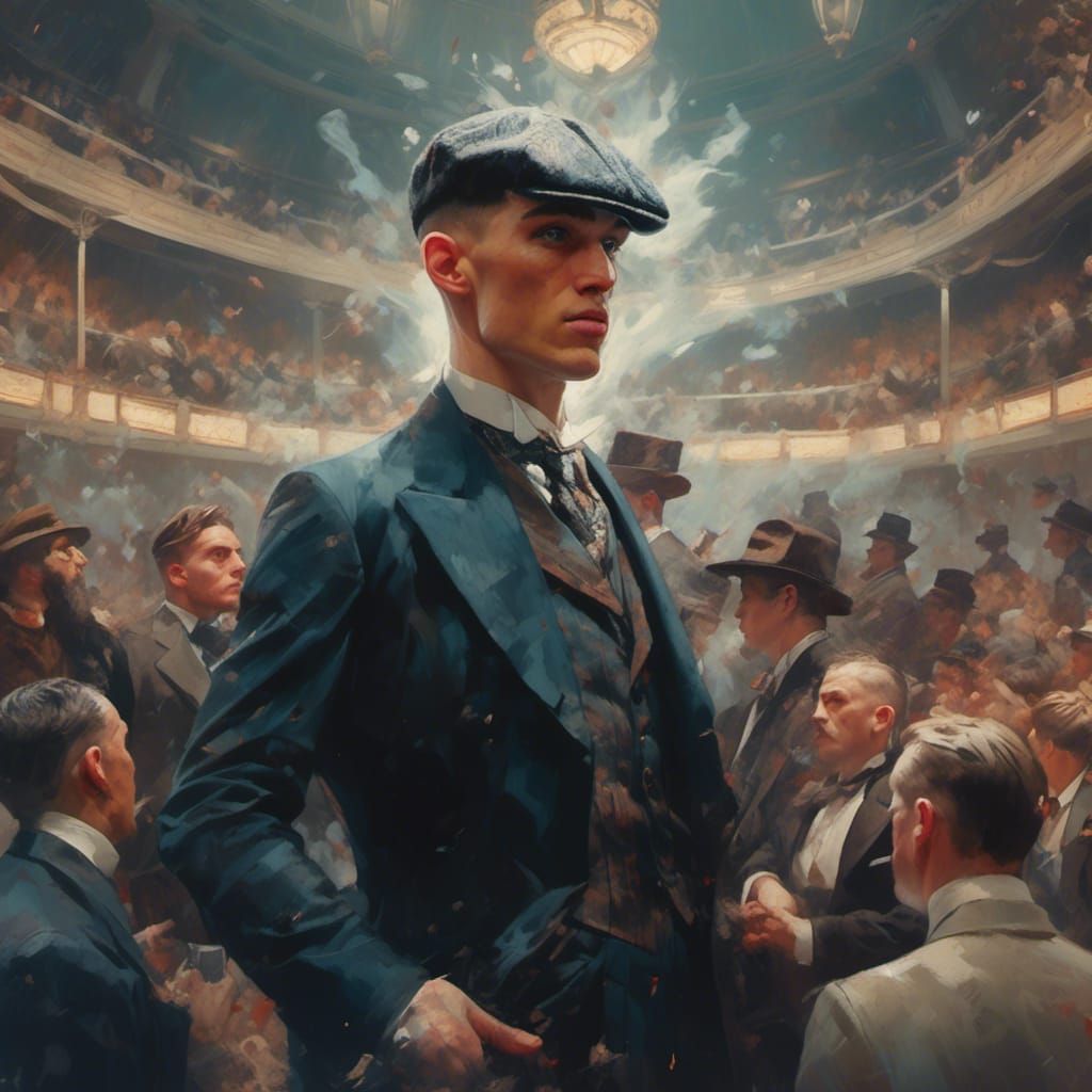 Thomas Shelby Watches Boxing in a Dreamlike Scene