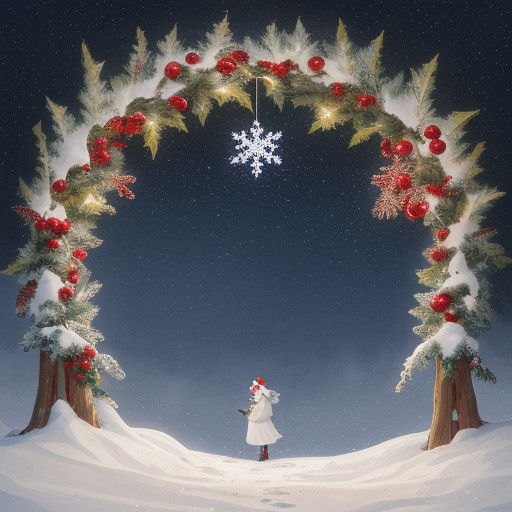 A Girl's Winter Wonderland in Watercolor-Inspired Studio Ghi...