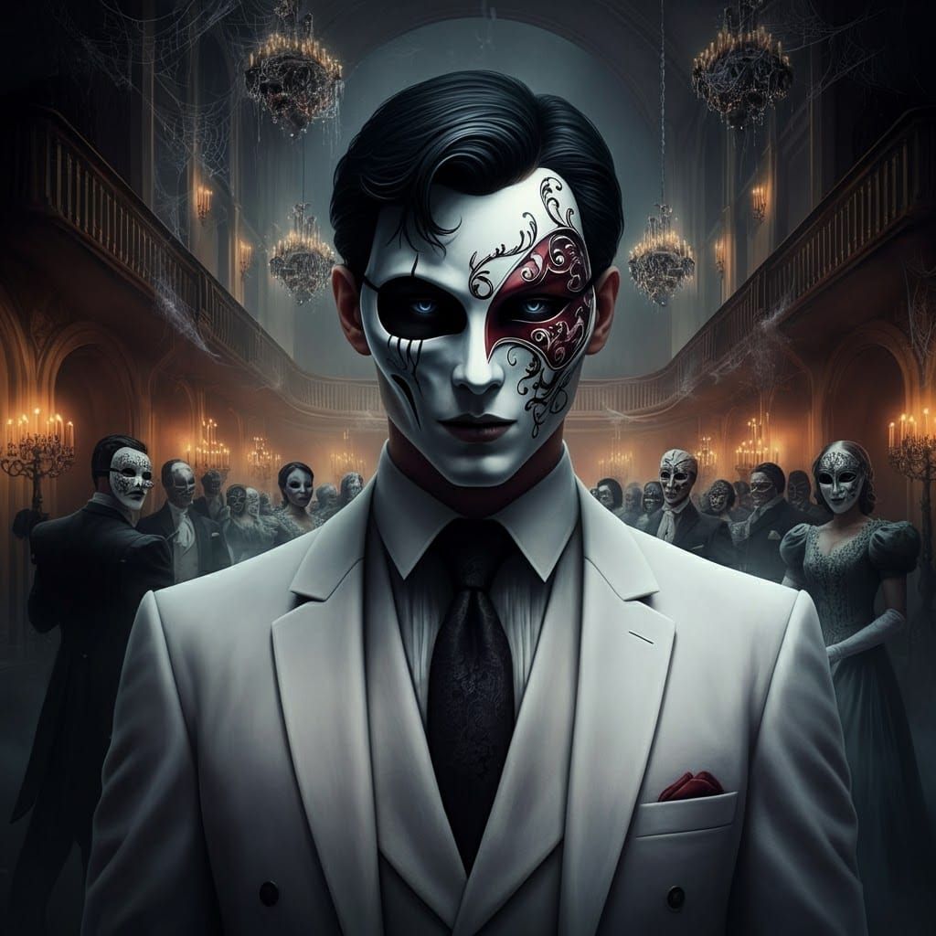 Gothic Masquerade Ball in Opulent, Haunting Style