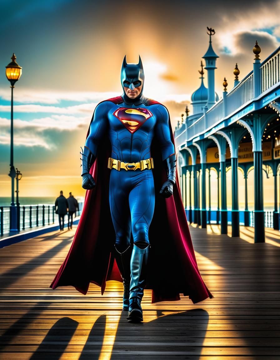 Epic Superhero on Brighton Pier