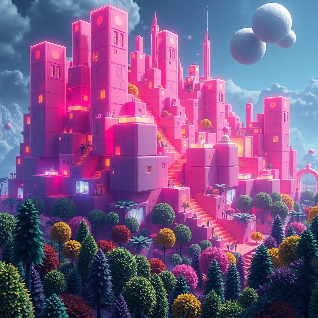 futuristic city