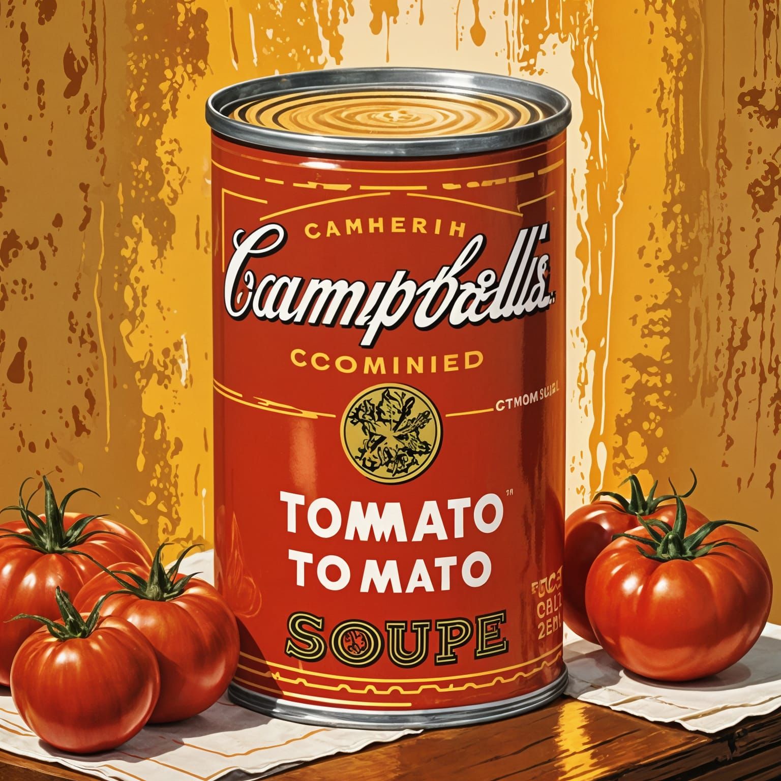 Surreal Pop Art Campbell's Tomato Soup Can