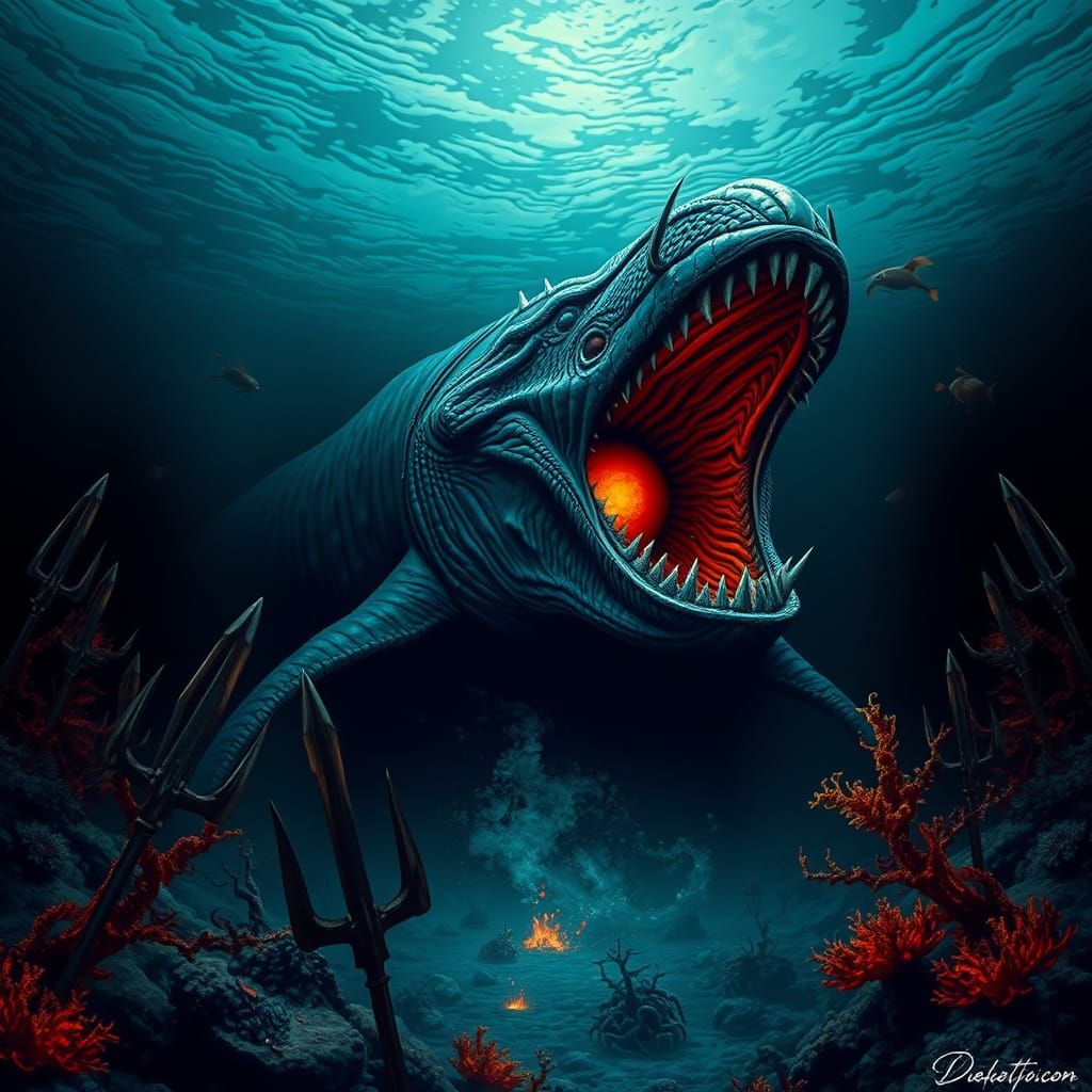 Cosmic Leviathan in Dark Depths