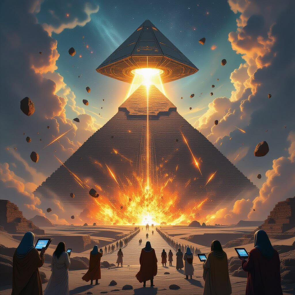 Ancient Pyramid Launches Spaceship in Sci-Fi Fantasy
