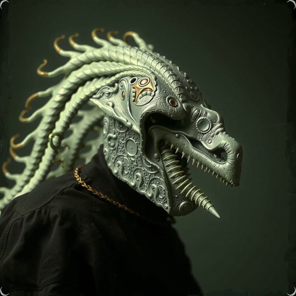 Aztec Goddess of the Stars in Opulent Splendor