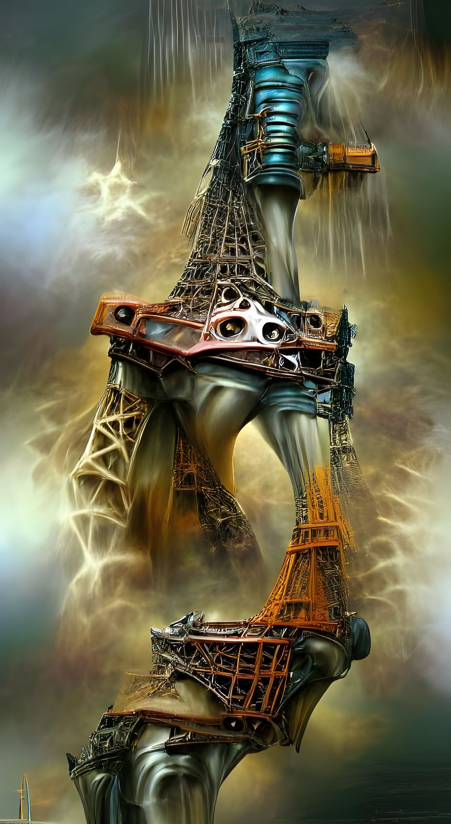 Eiffel Tower steampunk