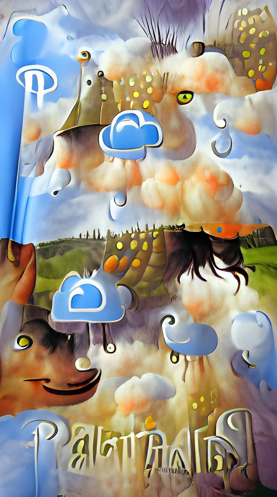 Enchanted Rainy Day in Whimsical Storybook Style