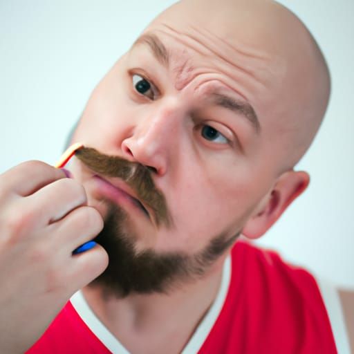 Barbered Gentleman Styles His Luxurious Mustache