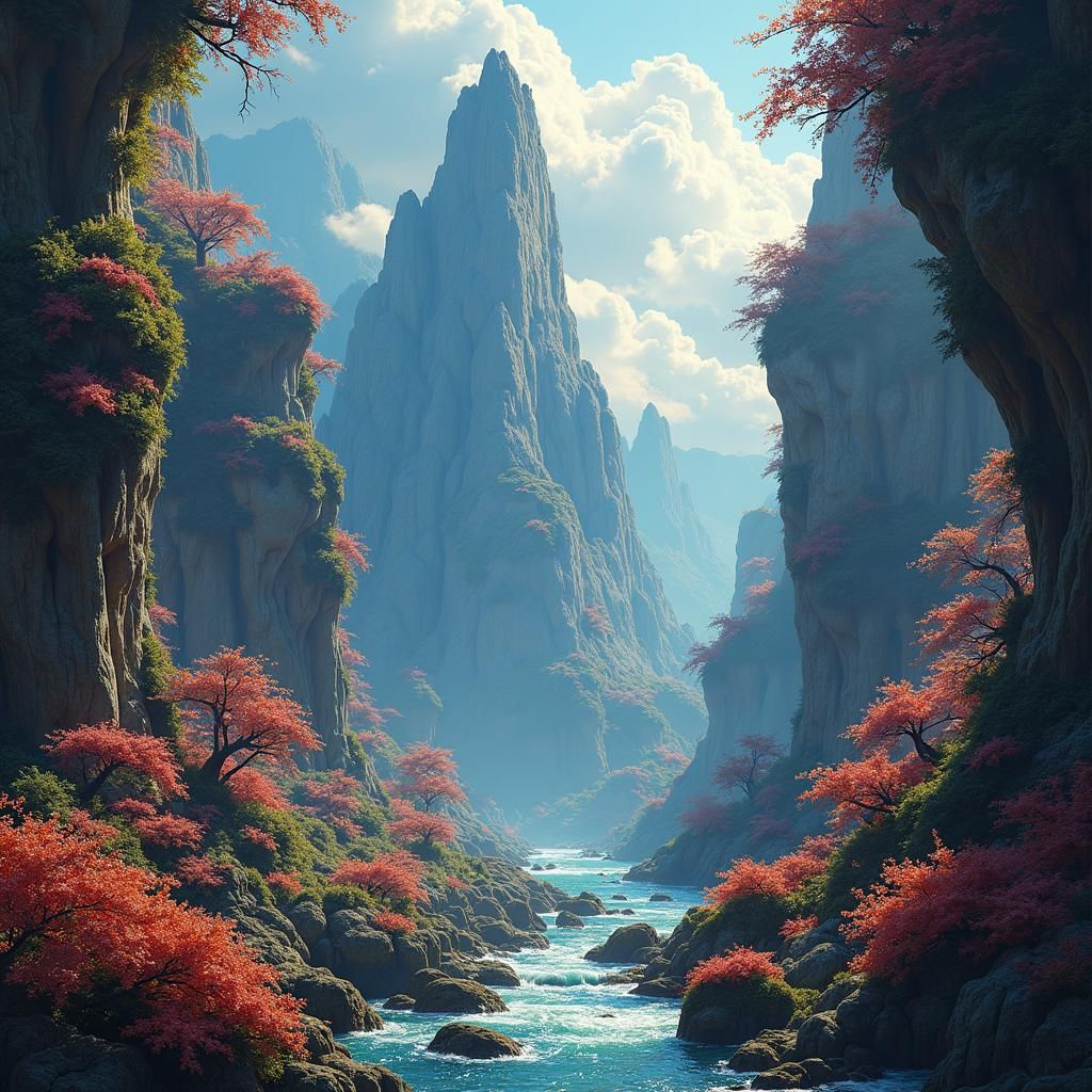 Fantasy Realm in Unreal Engine 5 Style