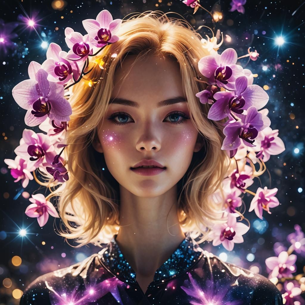 Surreal Nebula Goddess in Full Bloom