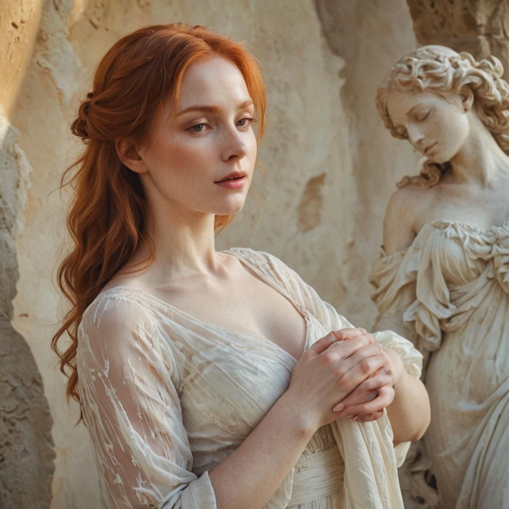 Elegant Redhead in Soft Focus