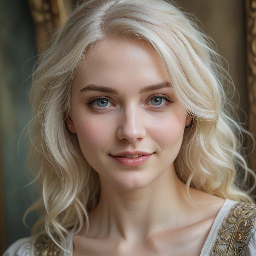 Ethereal Medieval Maiden in Pastel Hues