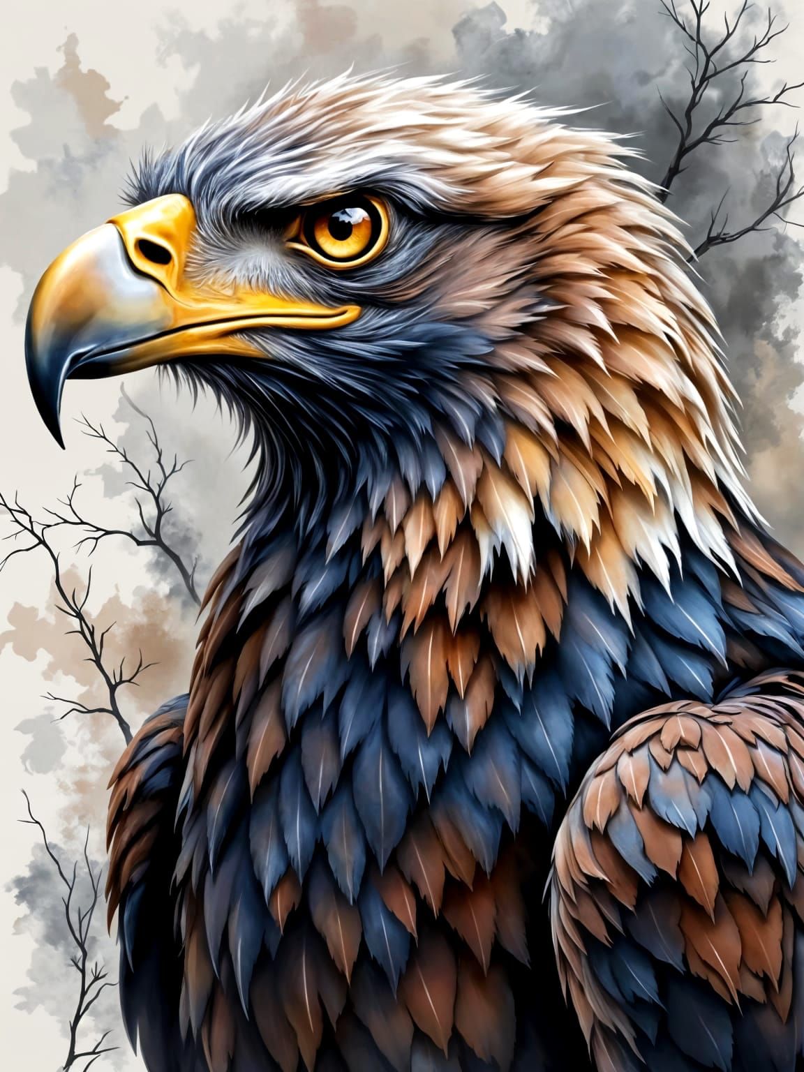 Portrait of a Golden Eagle