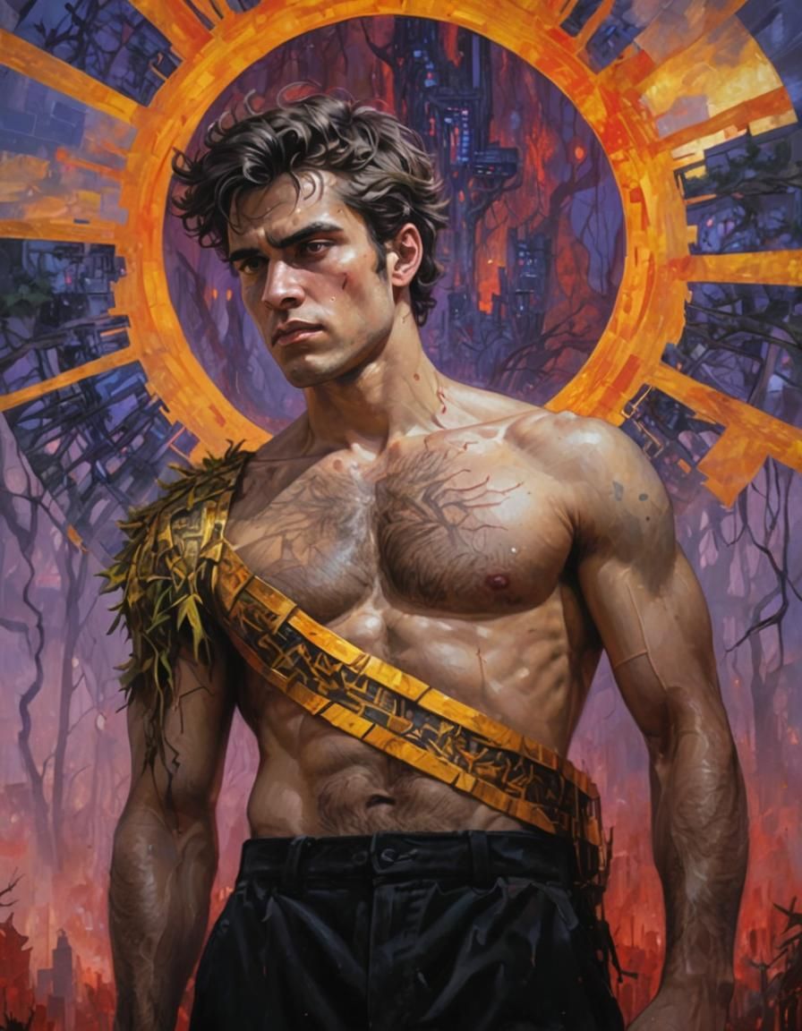 Surreal Apollo of the Post-Apocalyptic Sun God