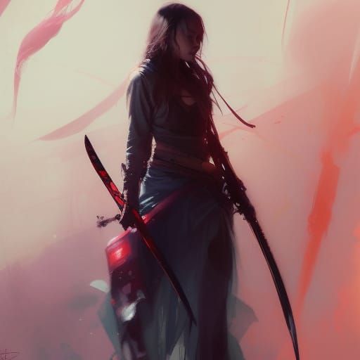 Fantasy Warrior in an Urban Fantasy Style