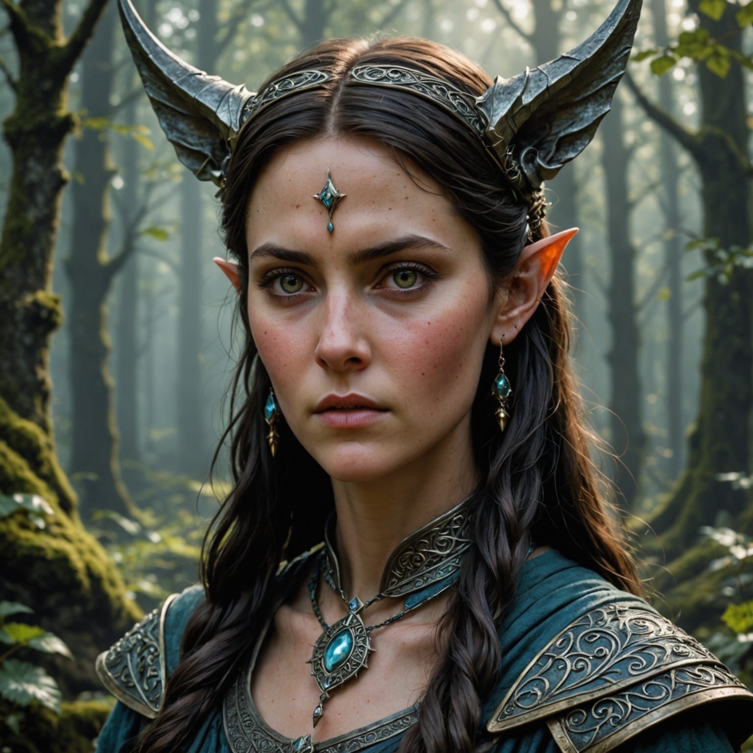 Ethereal Female Elf with Mystical Qualities