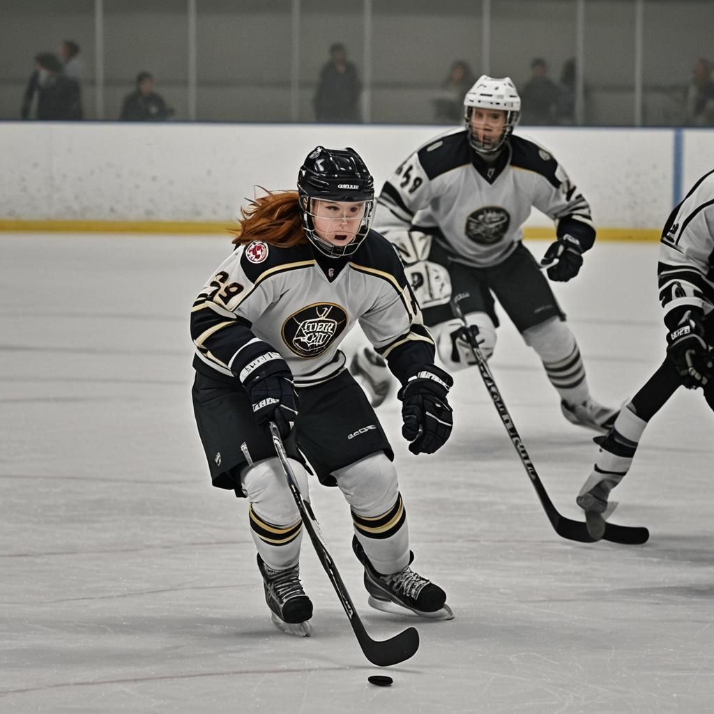 Karen Gillan as a Hockey Prodigy