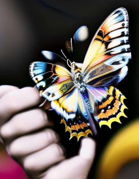 HyperRealistic Butterfly in Perfect Composition