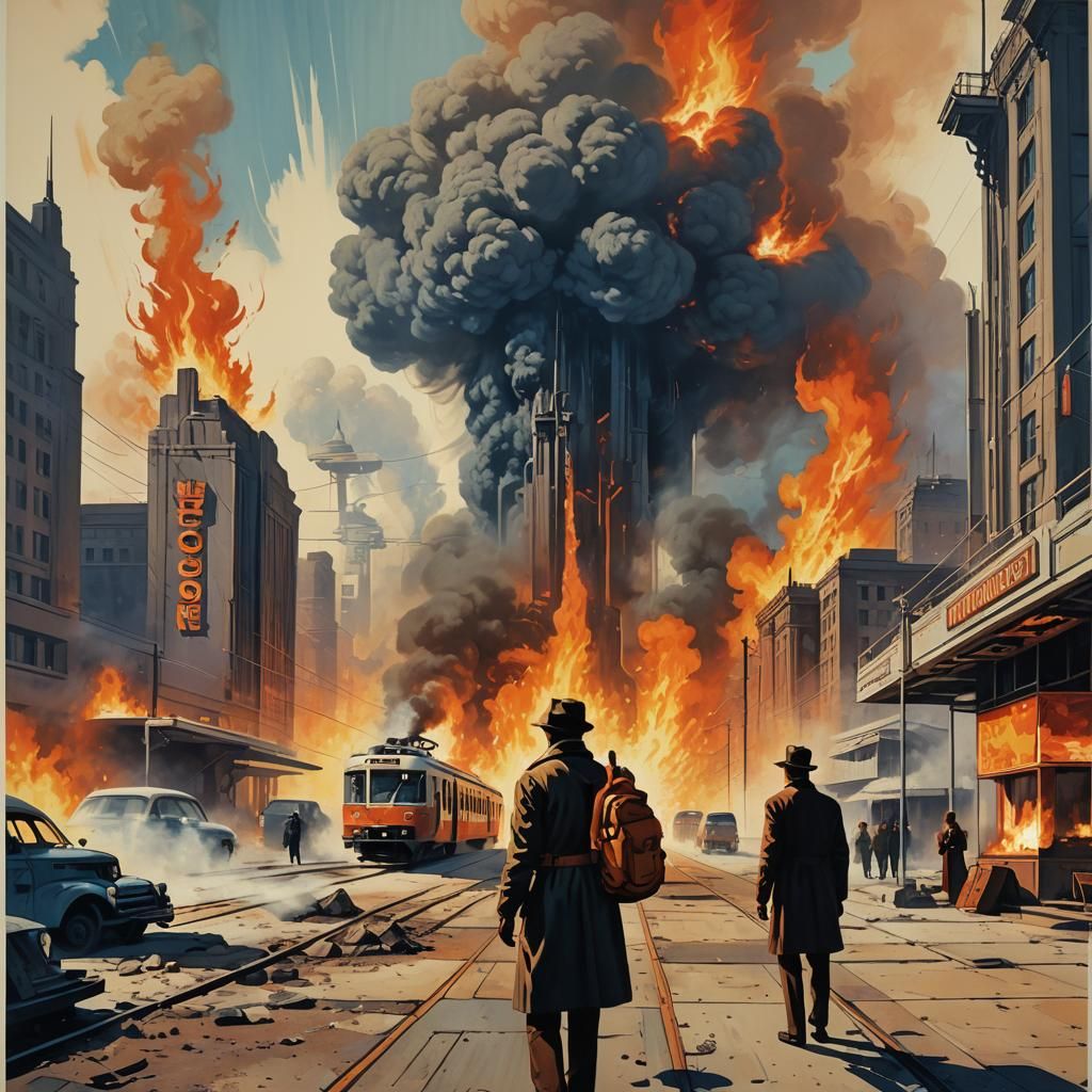 Dystopian Travel Poster: Abandoned Cities and Endless Despai...