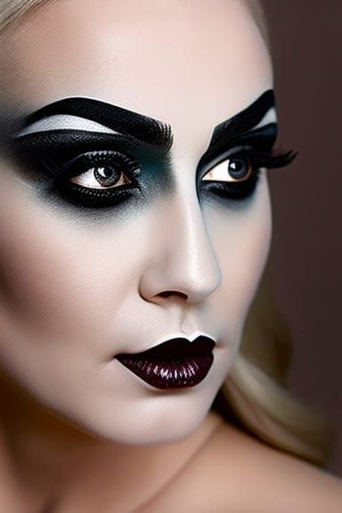 Gothic Horror Make-Up Tutorial in Dark Aesthetic