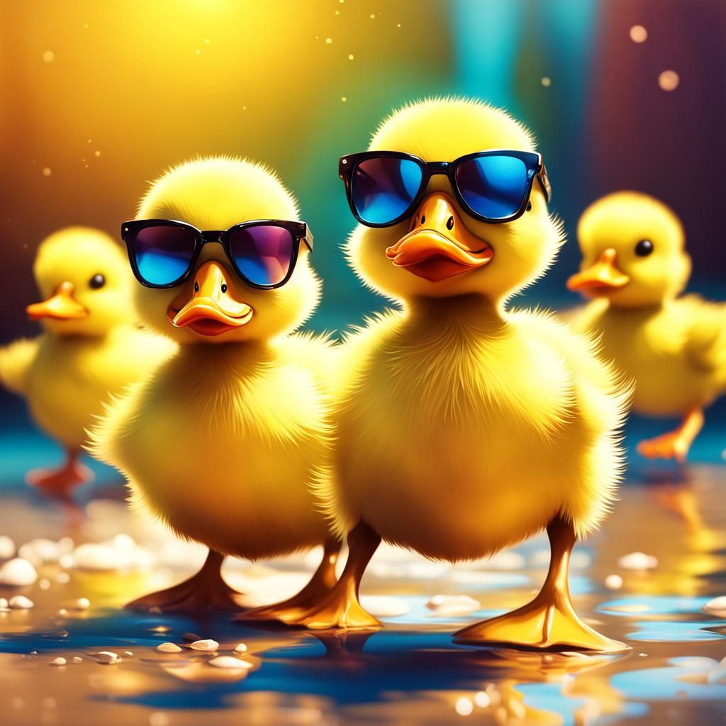 Hip-Hop Ducklings Rock Splashy Music Video Style