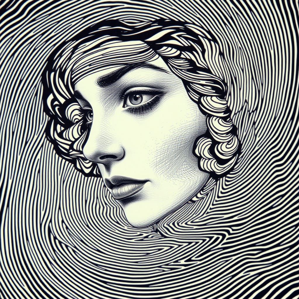 Emerging Portrait in Stroboscopic Depth Perception