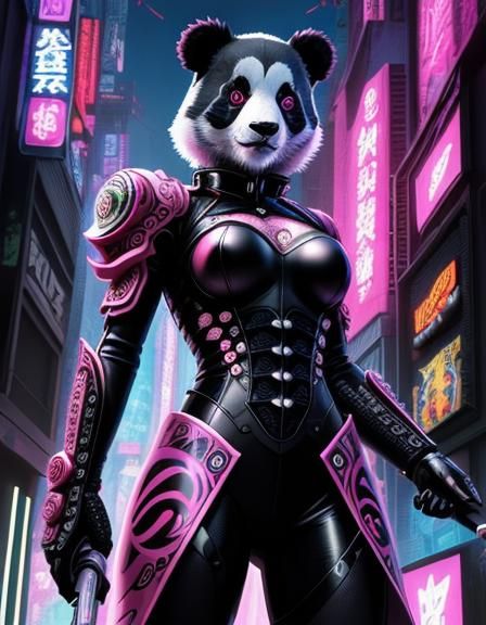 Surreal Panda Emerges from a Dystopian Nightmare in Hyperdet...