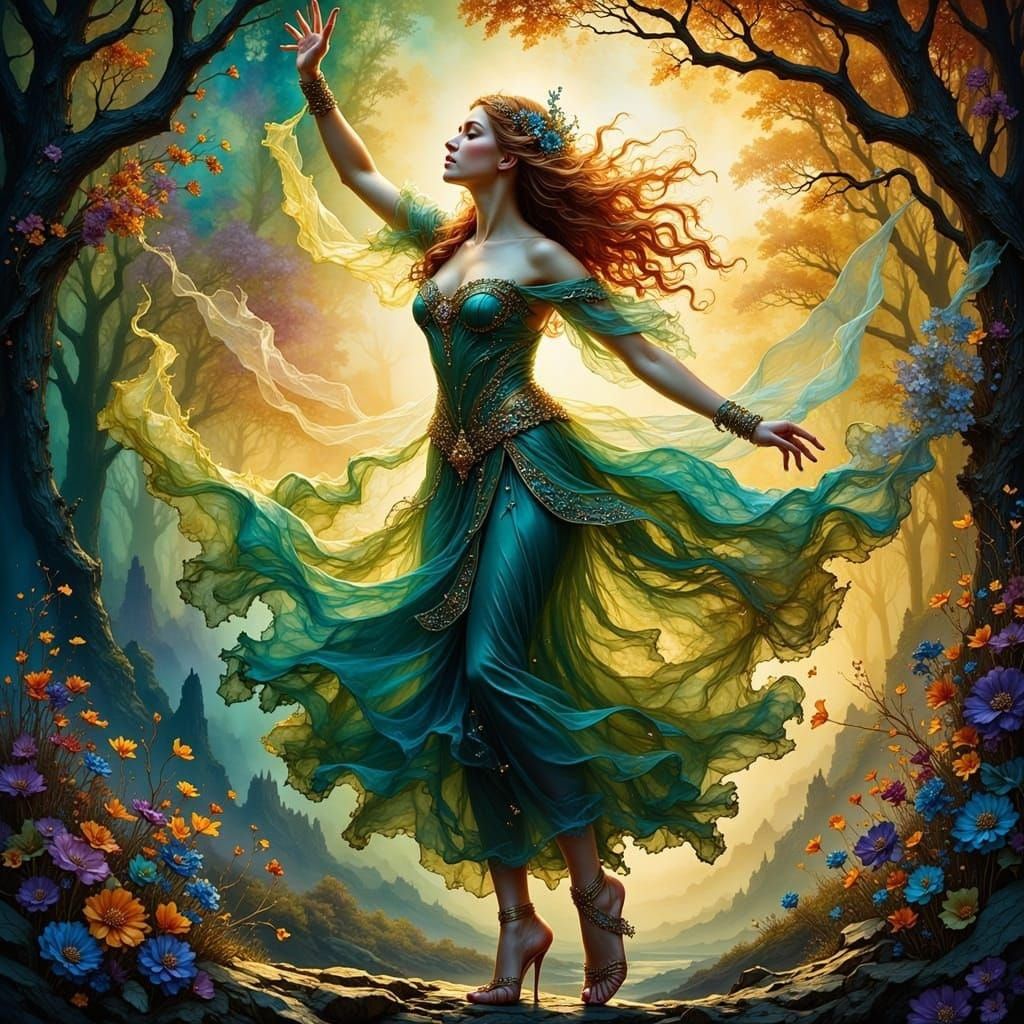 Ethereal Elvish Dancer Embodies Sonic Dreams