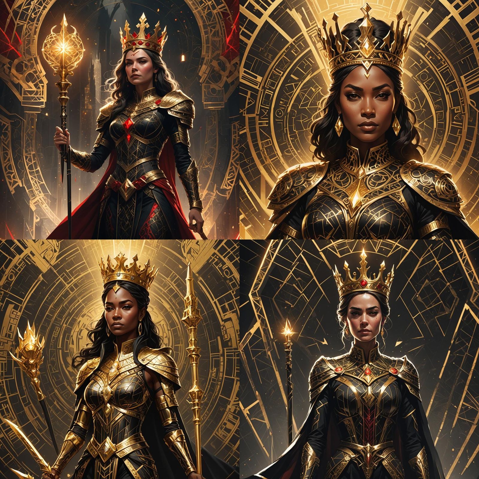 Regal Visionary Empowered by Golden Radiance