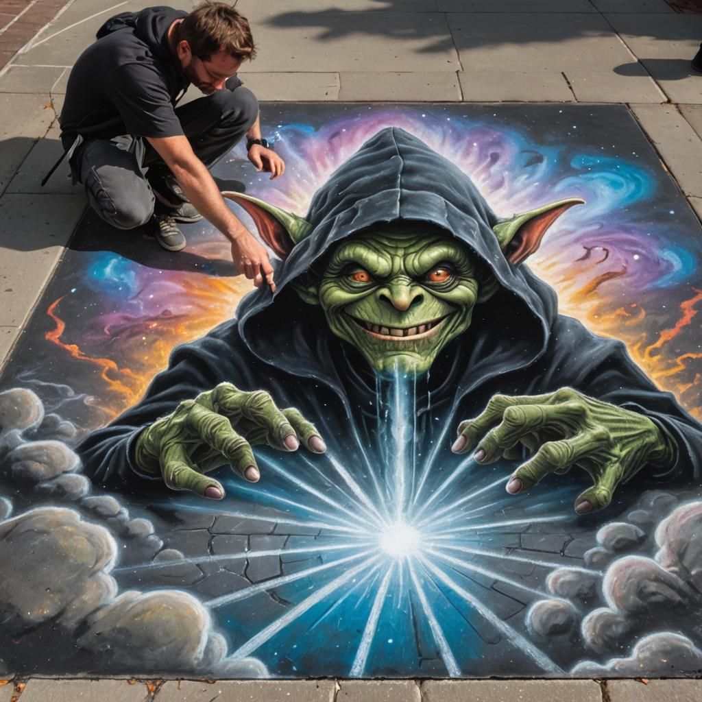 The chalk goblin