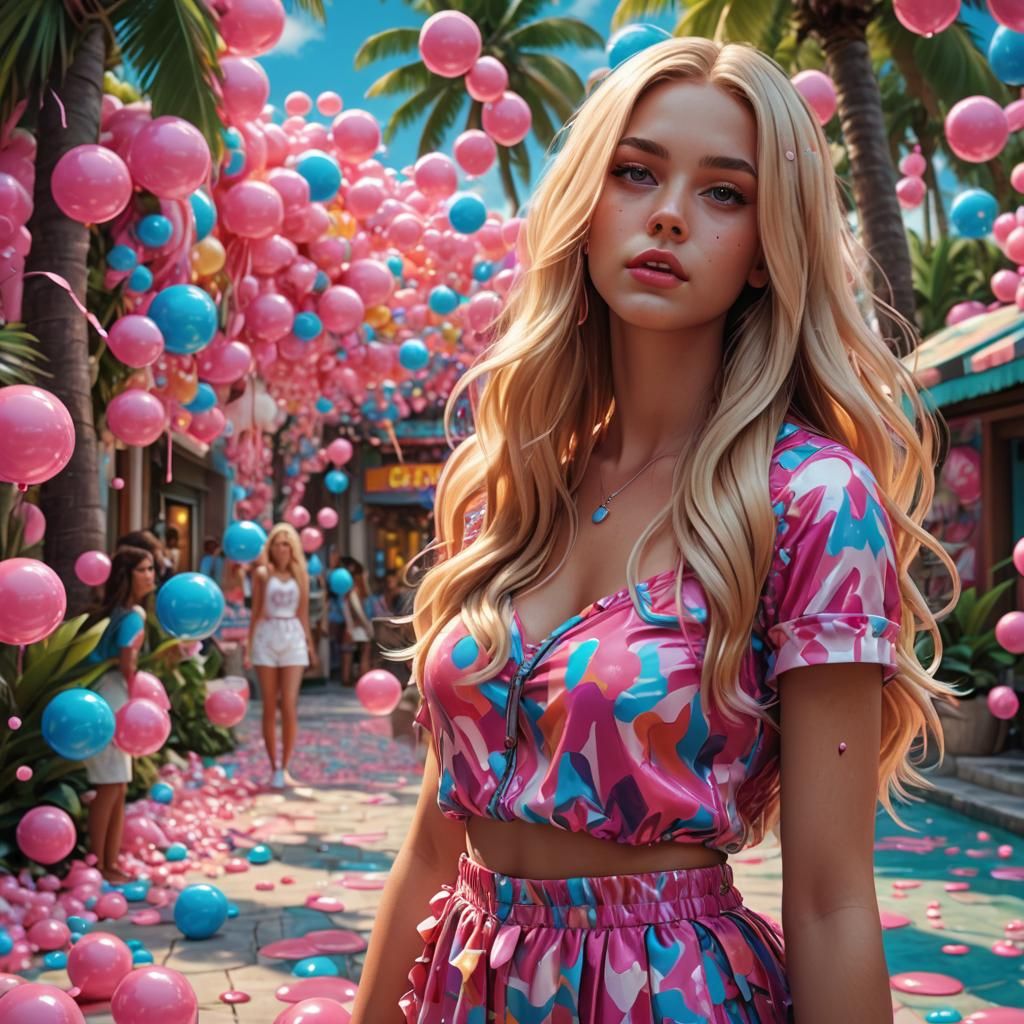 Teenage Girls in Tahiti: Fantasy Concept Art