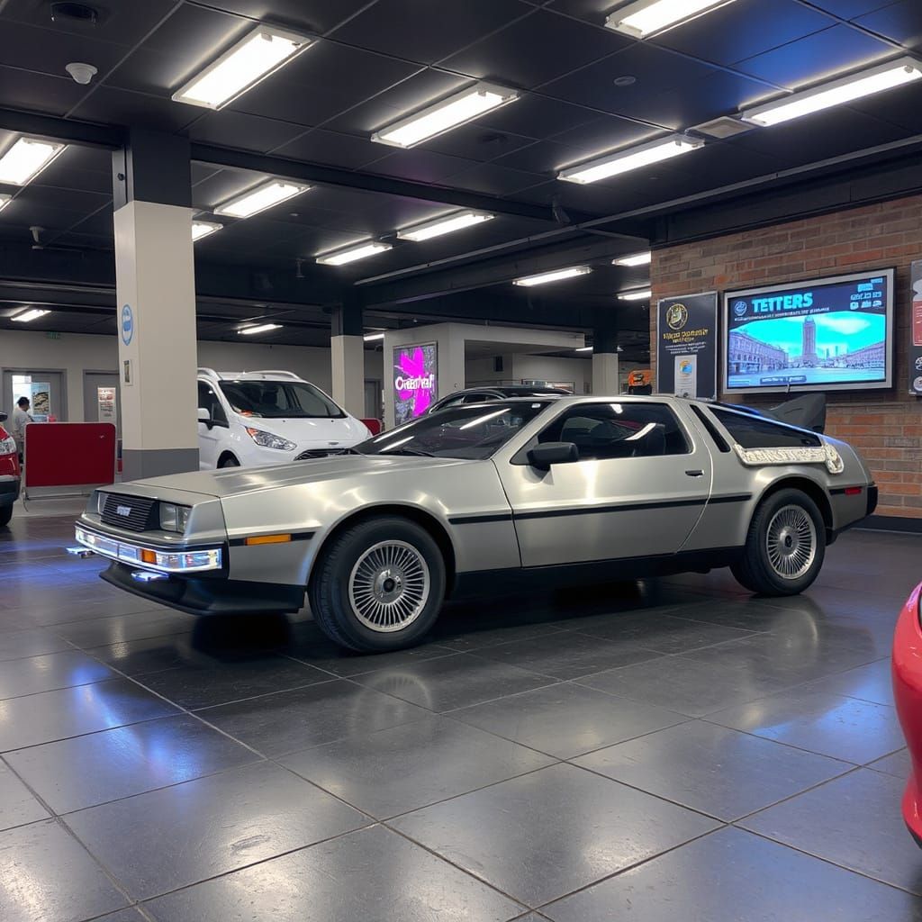 DeLorean Car in MetroCentre, Gateshead