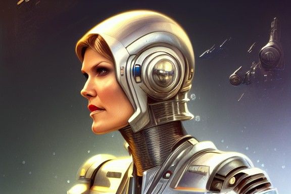 Tricia Helfer sci-fi armour