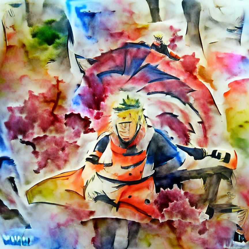 Naruto in Vibrant Anime Style