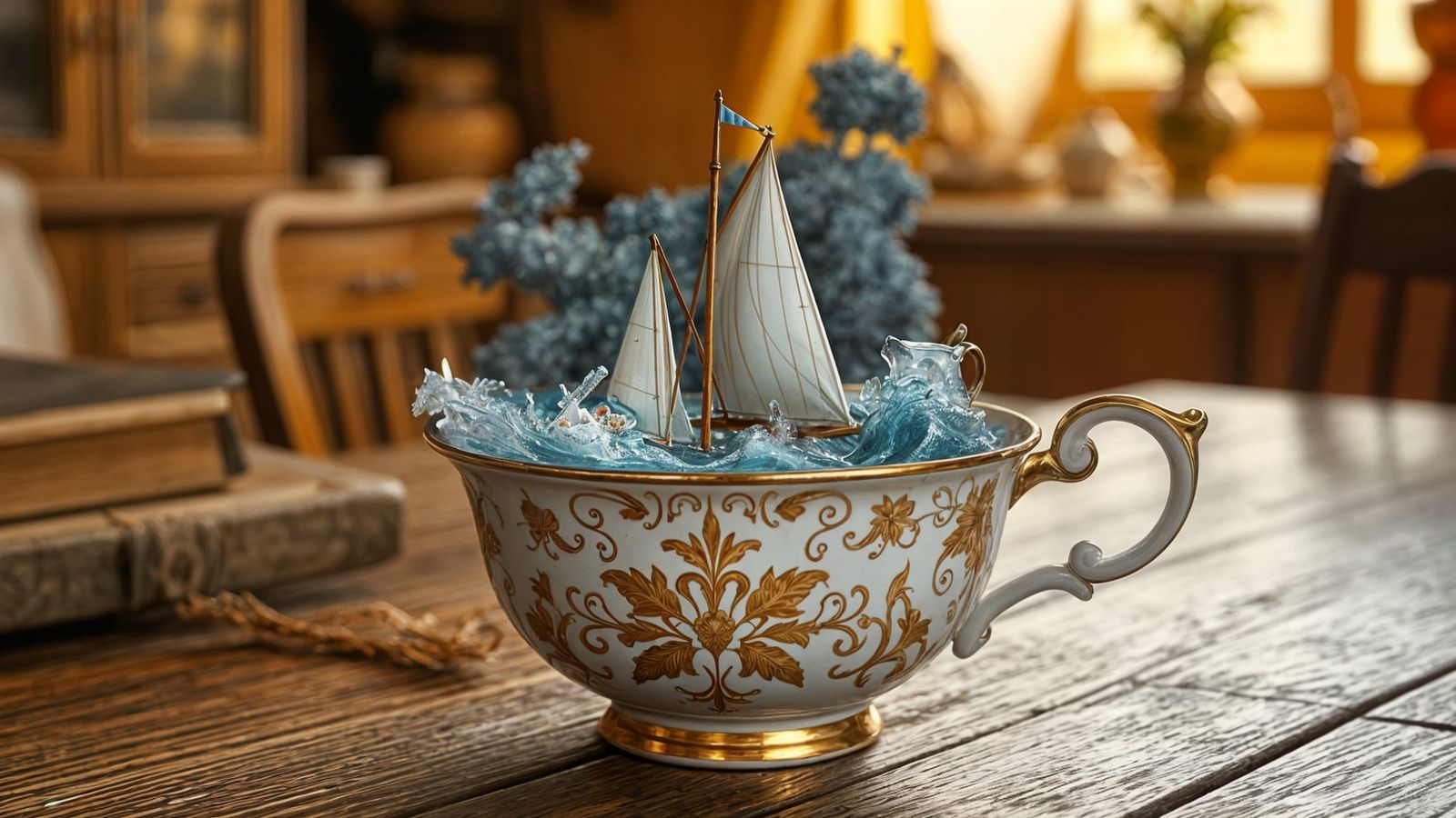 Tempest in a Teacup: A Miniature Maritime Scene