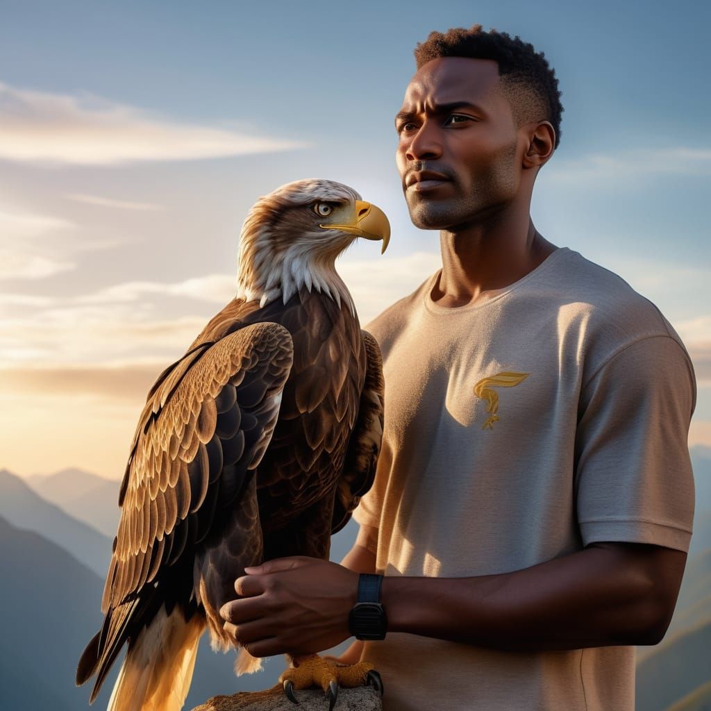 Majestic Eagle Portrait in Hyper-Realistic Photography