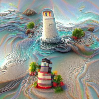 Glowing Lighthouses in a Tropical Archipelago
