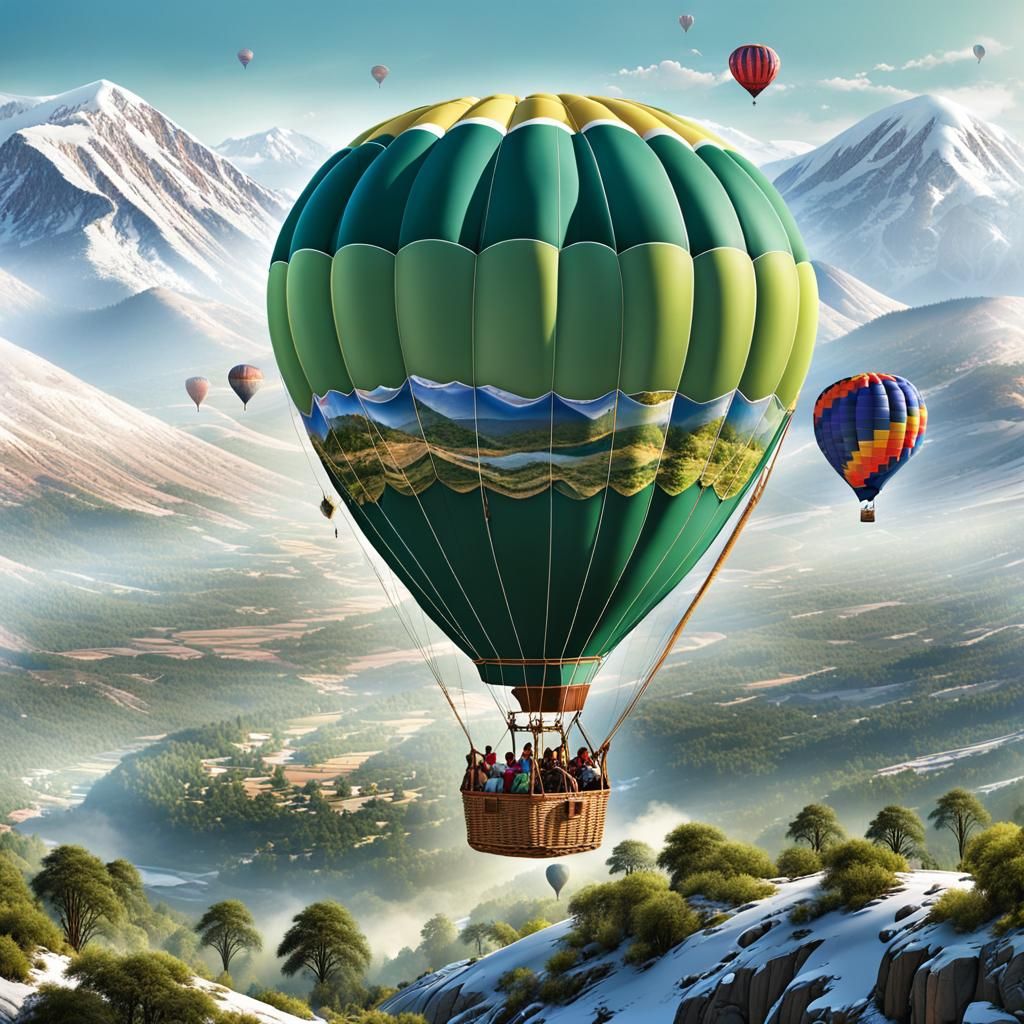 Vibrant Air Balloon Ride Through Life's Turbulent Journey