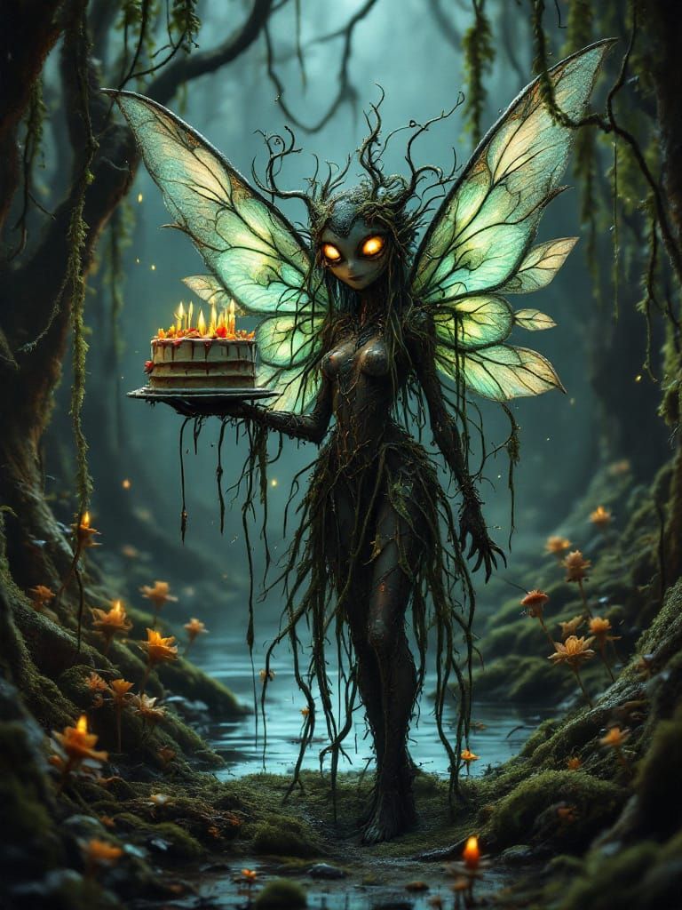 Whimsical Fairy's Creepy Swamp Birthday Celebration