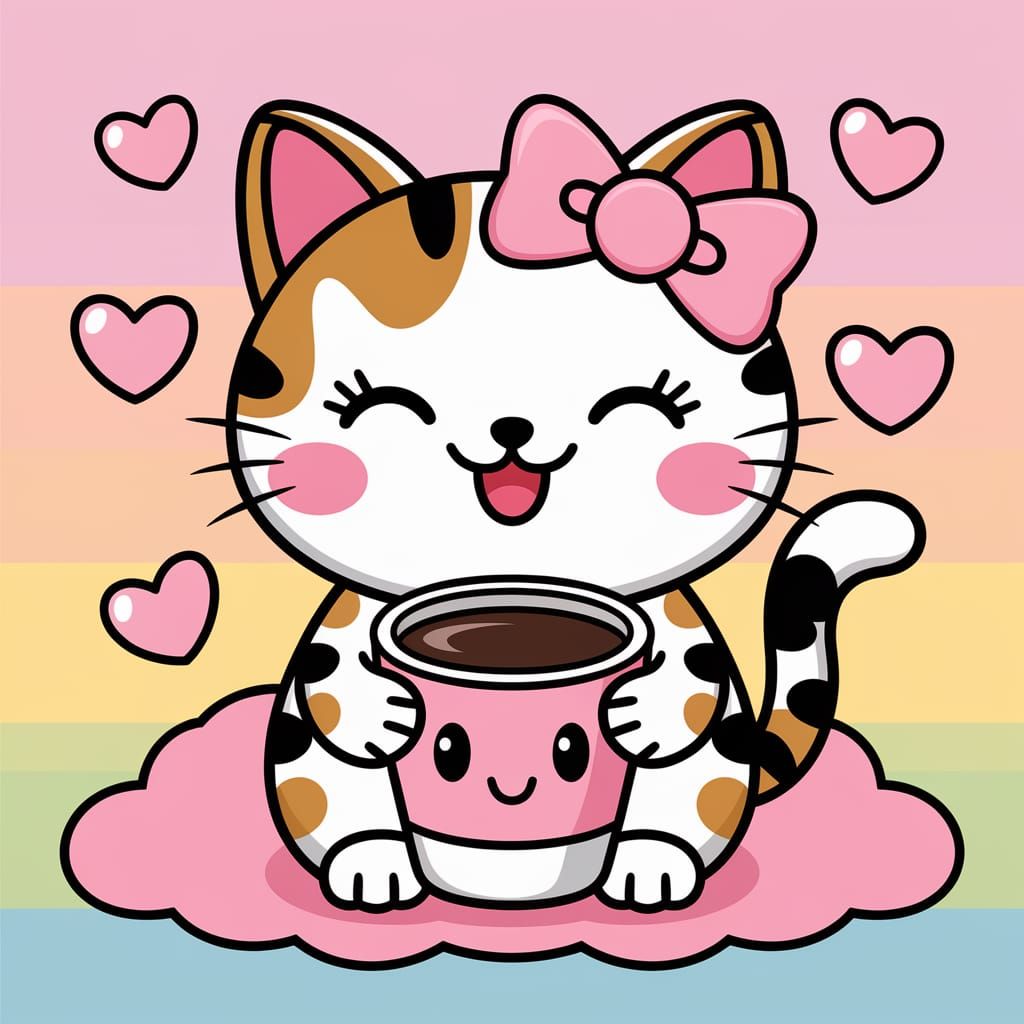 Kawaii Coffee Paws