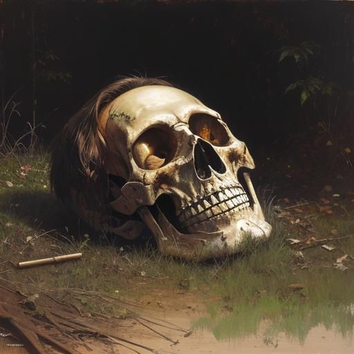 A Grieving Landscape Oil Painting