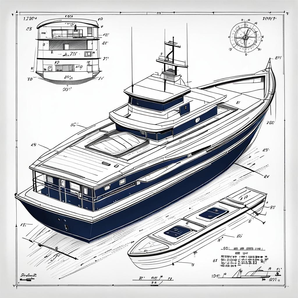 Patent drawing remote control boat