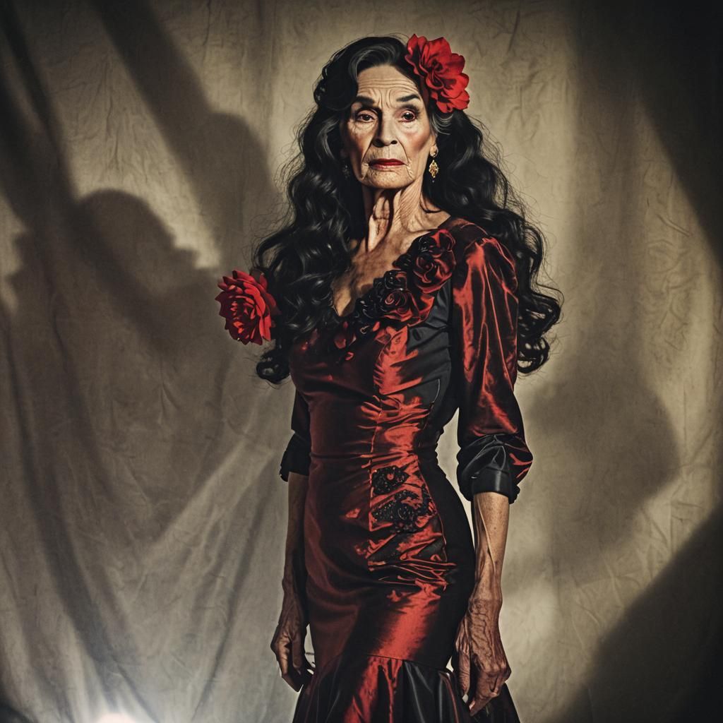 Surrealist Flamenco Dancer in Moody Chiaroscuro Lighting