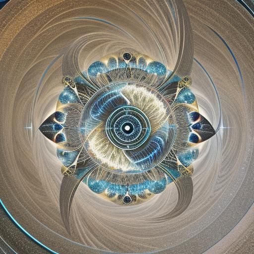 Celestial Cosmic Spiral Formations