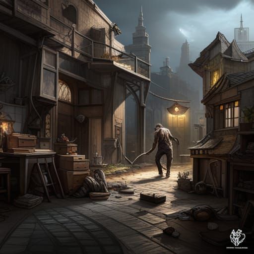 Dark Fantasy Zombie Molerat Hybrid Monster, Artstation Maste...