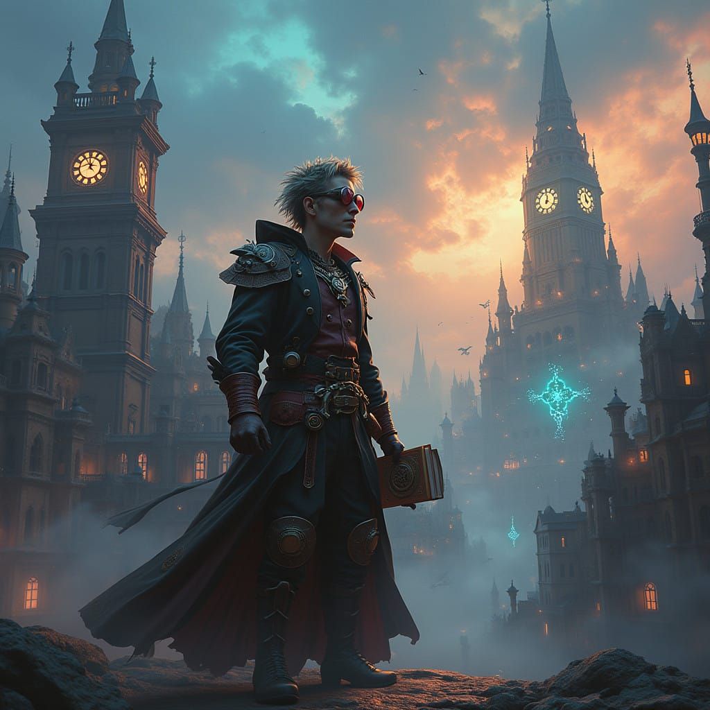 Steampunk Genius in a Fantastical Metropolis