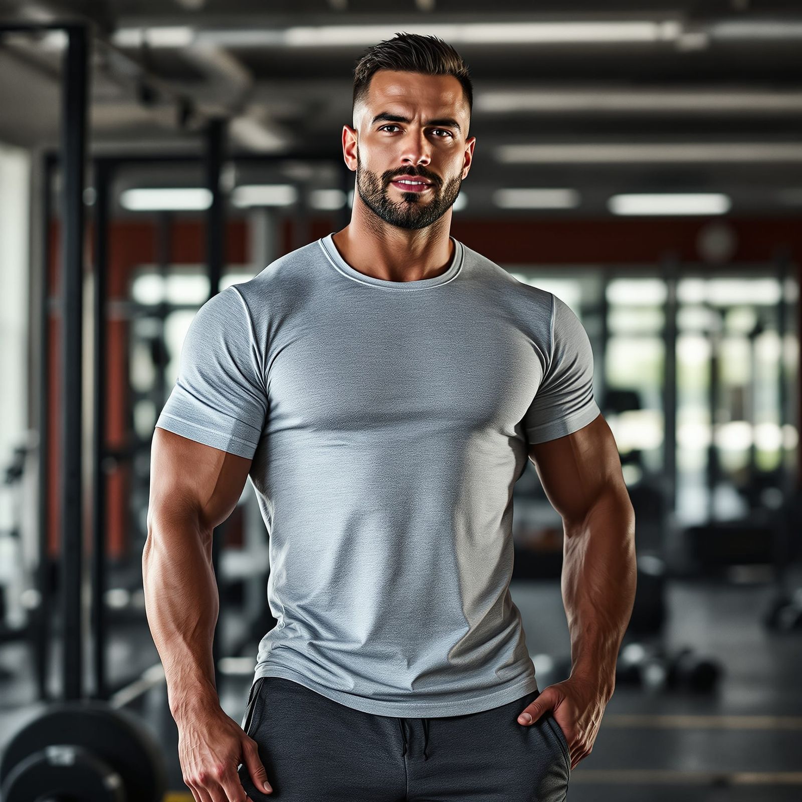 Confident Personal Trainer in Cinematic Realism Style