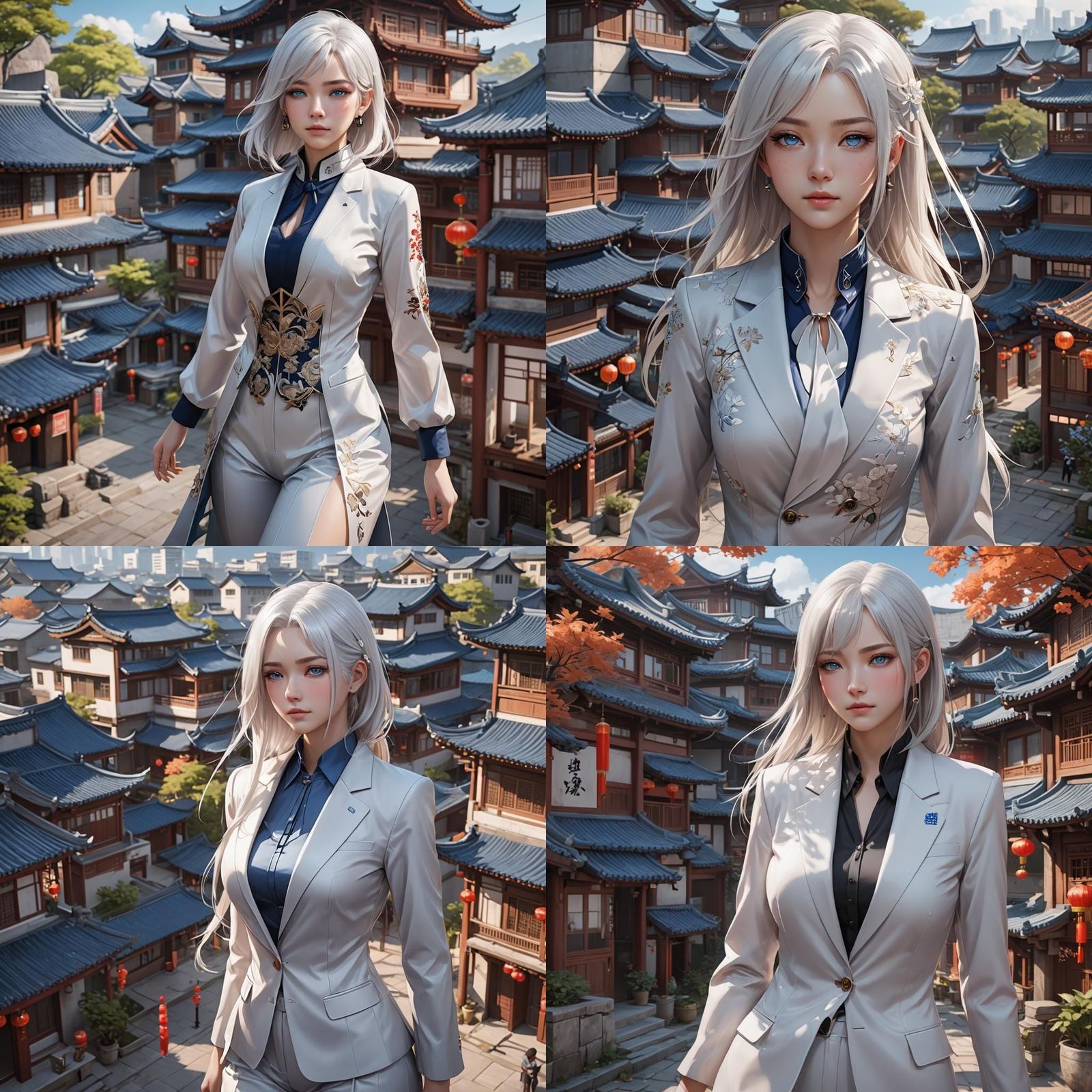 Ethereal Chinese Goddess in 3D Anime Style Art