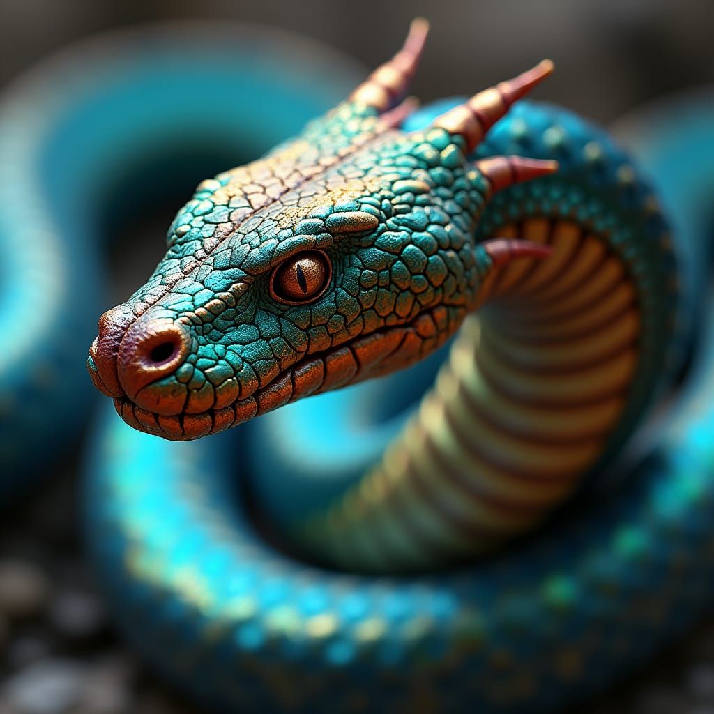 Cobra Heart: Iridescent Fantasy Concept Art